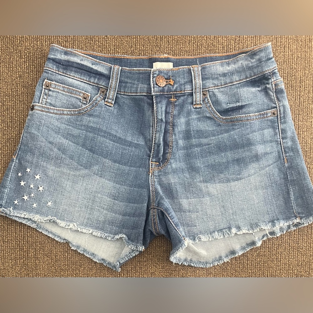 Women’s J. Crew Cutoff Denim Short Shorts Size 24 Blue